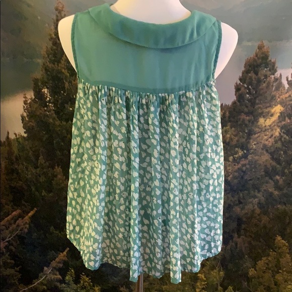 Peter Pan collar tie front blouse - Picture 3 of 5